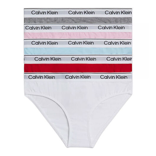 Calvin Klein Trosor - 5-pack - Vit/Röd/Ljusblå/Rosa