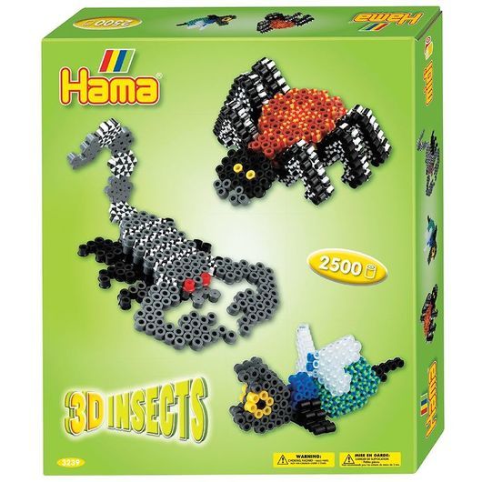 Hama Midi Pärlor Set - 2500 st. - 3D - Insekter