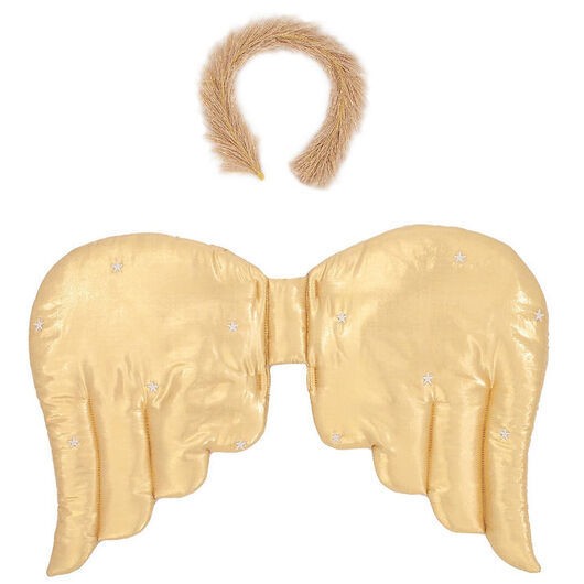 Meri Meri Maskeradkläder - Gold Quilted Angel Vingar