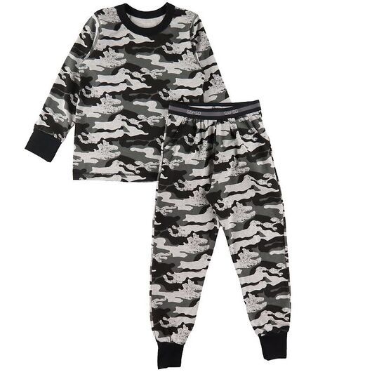 Say-So Pyjamas - Gråmelerad m. Camouflage