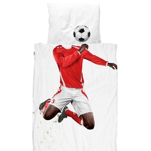 SNURK Sängkläder - Vuxen - Soccer Champ Dark Red