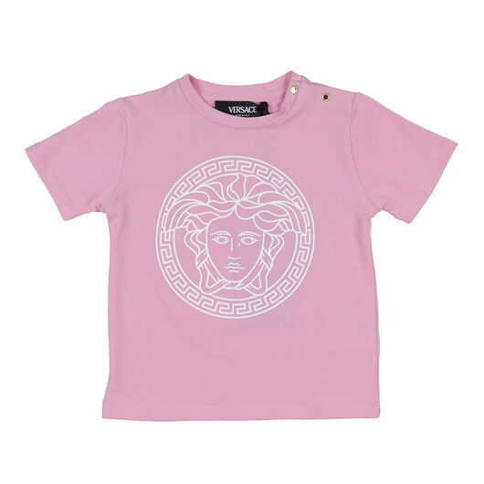 Versace T-shirt - Tutu Rosa/Vit m. Logo