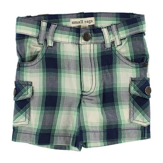 Small Rags Shorts - Marinblå/Grön/Vit