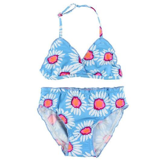 Color Kids Bikini - Vivi - UV40+ - Ljusblå m. Blommor