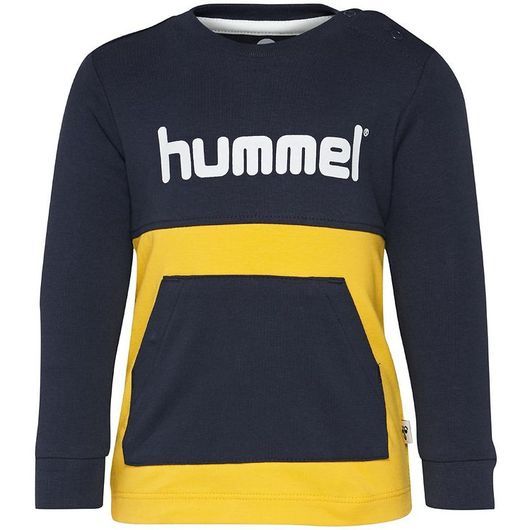 Hummel Tröja - HMLMario - Marinblå/Gul