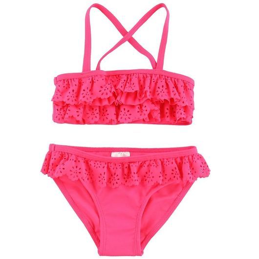 Color Kids Bikini - Etina - UV40+ - Rosa m. Hålmönster
