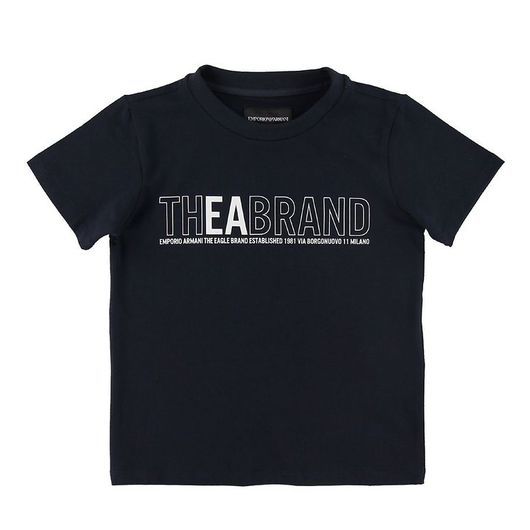 Emporio Armani T-shirt - Marinblå m. Tryck