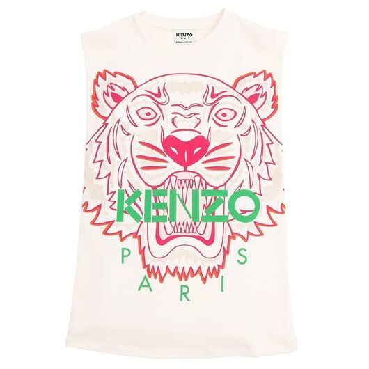 Kenzo Klänning - Exclusive Edition - Off White m. Tiger