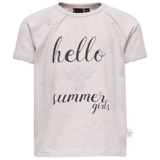 Hummel T-shirt - HMLKaya - Ljuslavendel m. Text