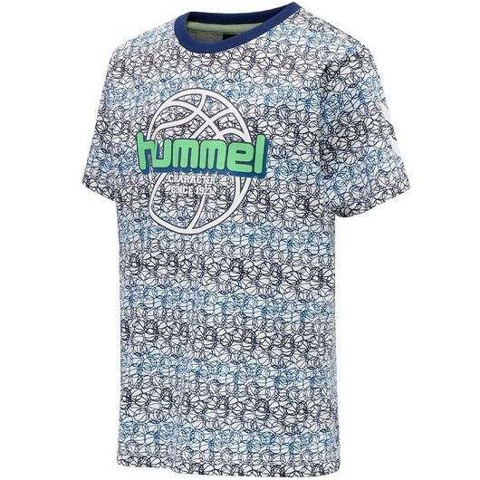 Hummel T-shirt - hmlHeat - Vit m. Mönster