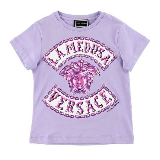 Young Versace T-shirt - Lavendel m. Medusa